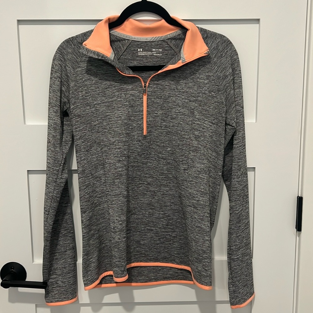 Under Armour Heatgear Quarter Zip Fitted Long Sleeve Shirt
